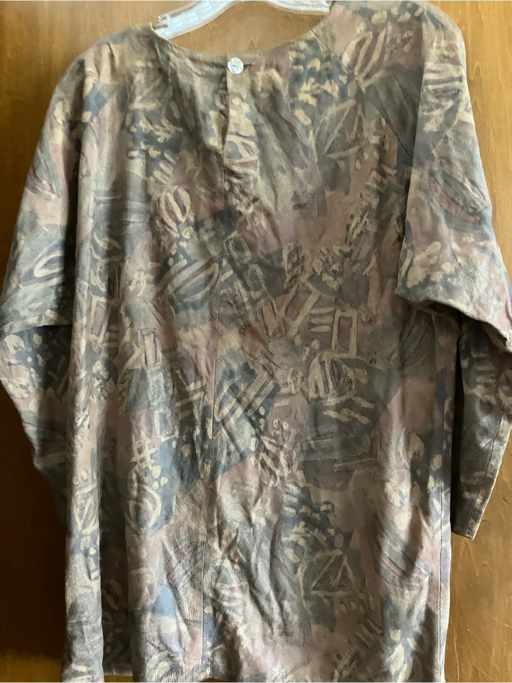 D.N.Evan’s Long-Sleeve Top in Brown Chamois Size Small